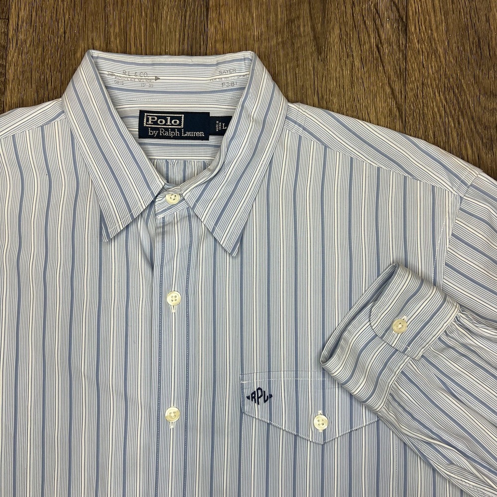 Polo By Ralph Lauren Size Large Long Sleeve Button Up Polo